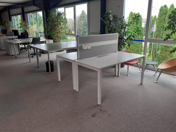 Bureautafel 160 x 80 wit HV 62-82cm